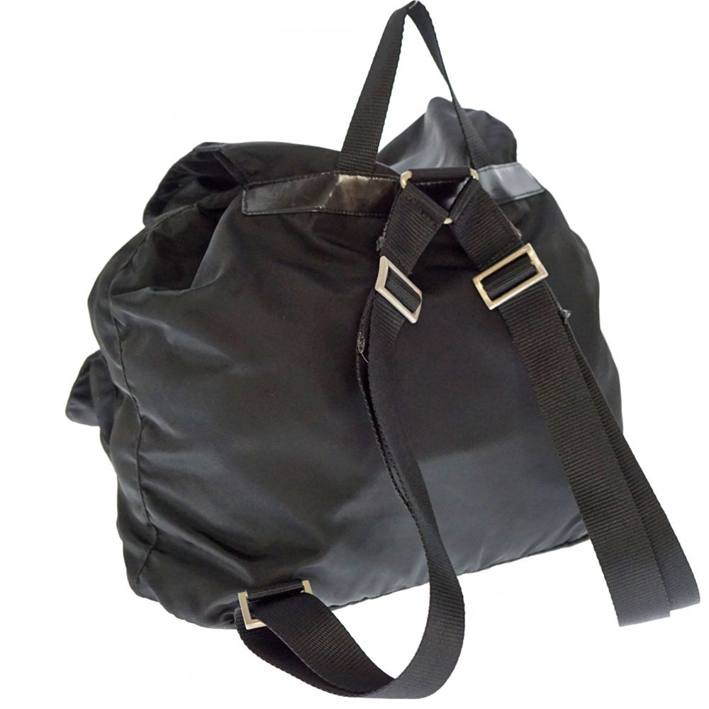 Prada Nylon Backpack Black Triangular Plate - image 4